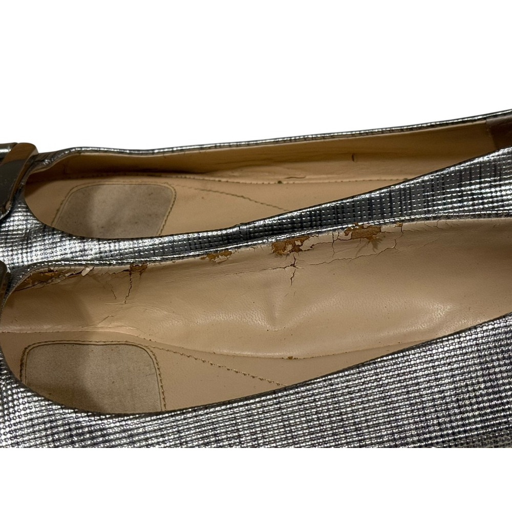 Alex Marie Women’s Silver Metallic Flats Size 8.5 - Picture 6 of 8